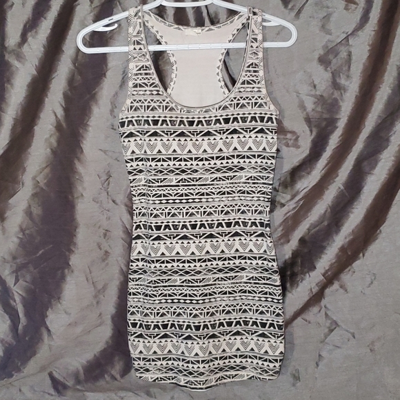 Bodycon Black and White patterned dress
